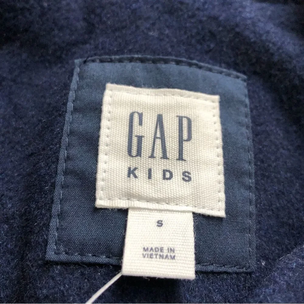 GAP Kids Wool Peacoat Girls Small Navy Blue NWT‎